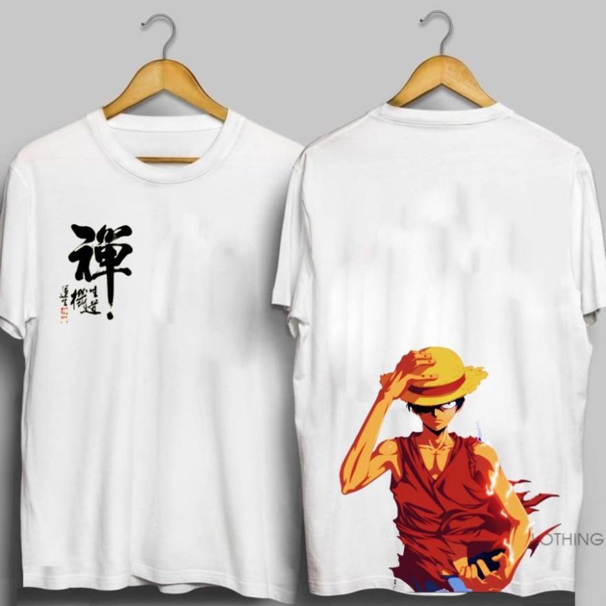 BỘ SƯU TẬP 7 Áo thun in 2 Mặt Hình Luffy cực ngầu - Áo luffy - Áo thun nam nữ tay ngắn- Áo tay lỡ BST 002