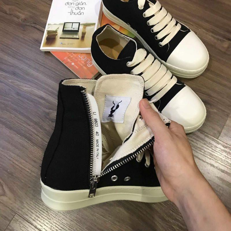 Giày thể thao rick Owens cổ cao full size nam nữ 36-43