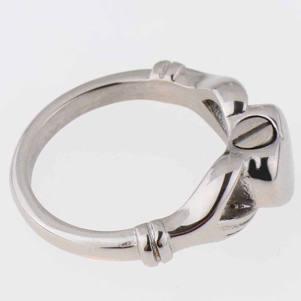 Heart Memorial Ring Pet Urn Ashes Holder Finger Ring Cremation Jewelry