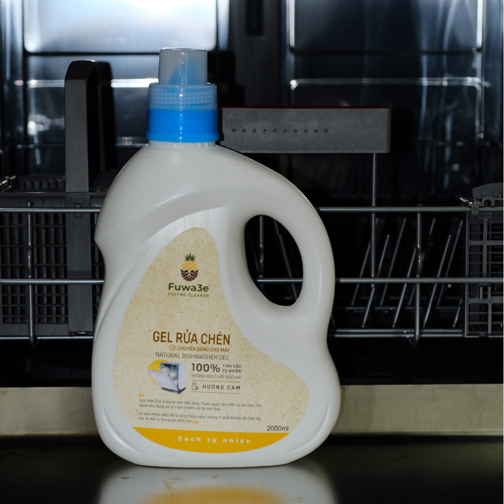 Gel rửa chén cho máy rửa chén bát Fuwa3e hữu cơ sinh học dạng gel 2L