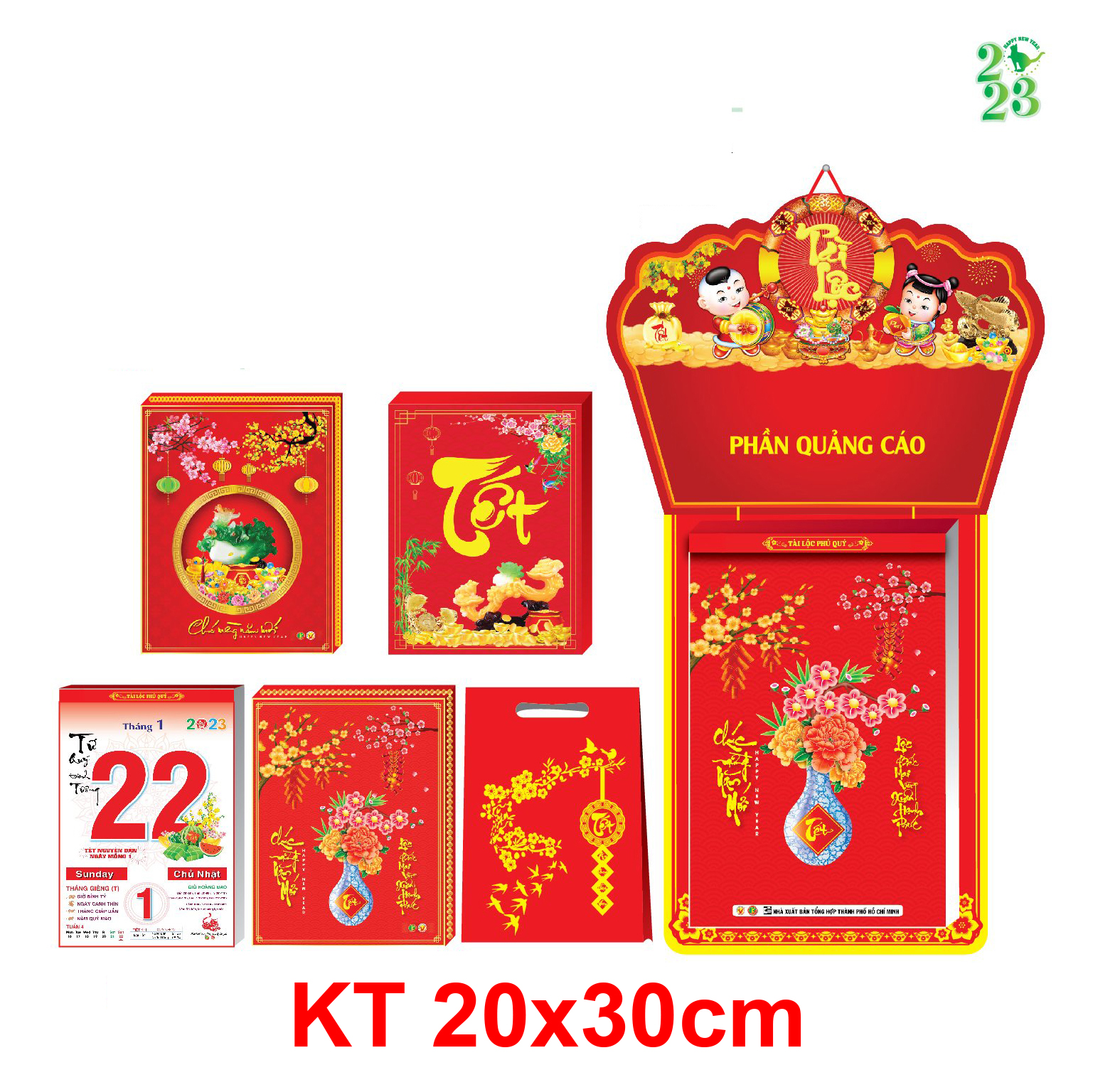 Lịch Bloc Siêu Đại Đặc Biệt Cao Cấp 2024 - Lịch Tết 2024 - Lịch Treo Tường HT8