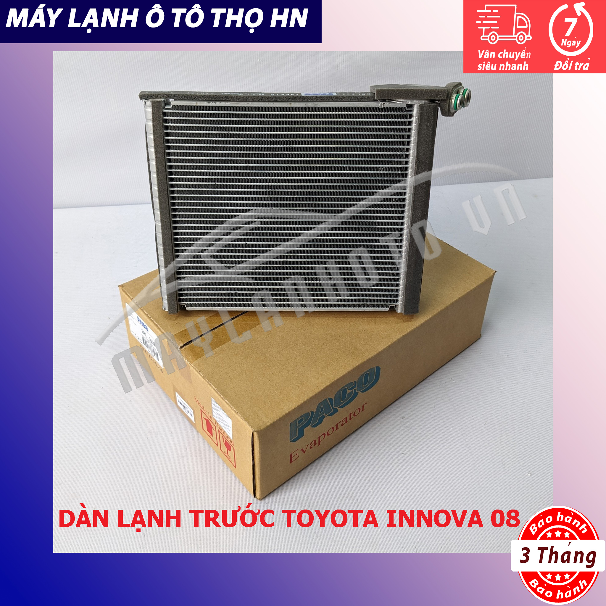 Dàn (giàn) lạnh Toyota Innova-Fortuner 2008 2009 2010 2011 2012 2013 2014 (giàn trước) Thái Lan/Nhật Bản 08 09 10 11 12