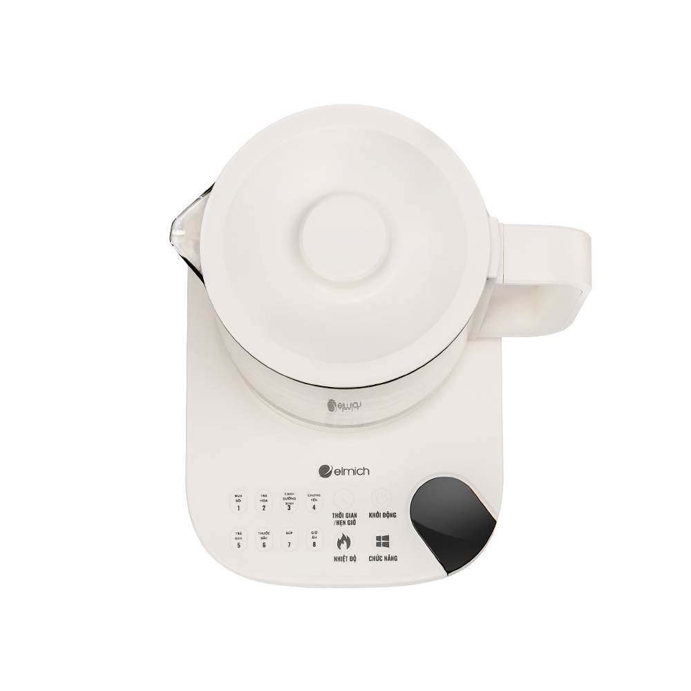 Ấm Pha Trà Đa Năng Elmich KEE9146 1.6L 800W, Hàng Chính Hãng, Điều Khiển Cảm Ứng, Có Hẹn Giờ-JoyMall