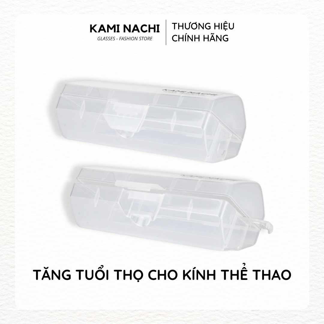 Hộp đựng mắt kính nhựa thể thao KAMI NACHI chuyên dụng chống va đập, chống trầy xước