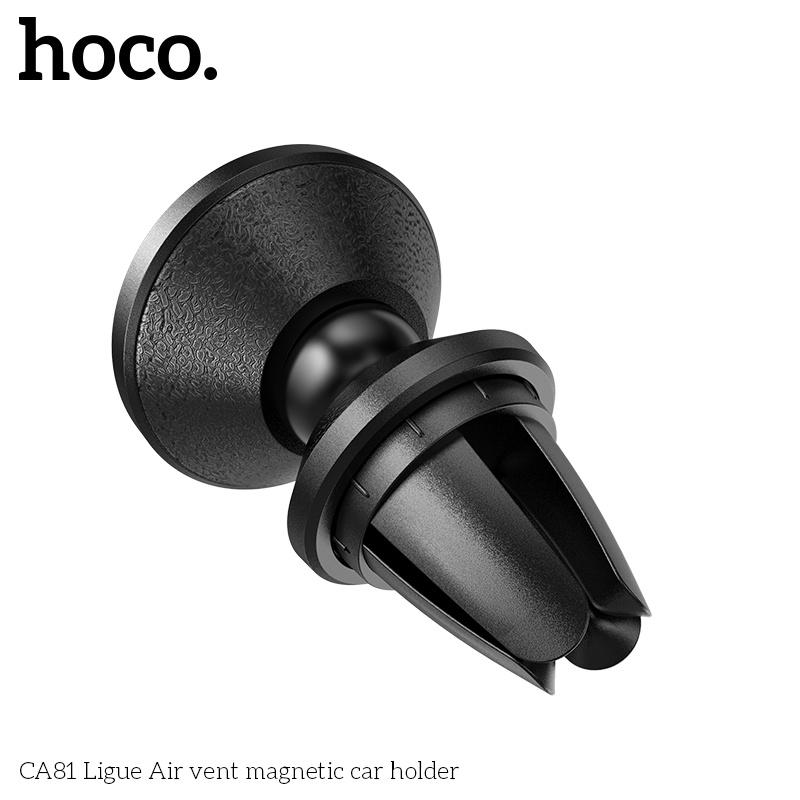 Giá đỡ điện thoại cho ô tô Hoco CA105 (kiêm sạc không dây) / CA81 / CA76 hàng chính hãng - gắn cửa gió trên ô tô, dán nam châm từ tính