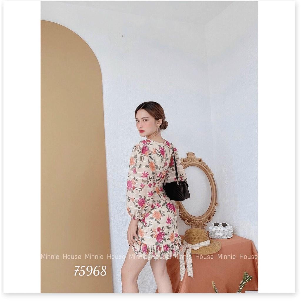 ĐẦM VOAN NHẬT HỌA TIẾT HOA LỤA SIÊU XINH , SIÊU ĐẸP , TÔN DÁNG CHO CÁC CHỊ EM THỜI TRANG NEMO36 STORE