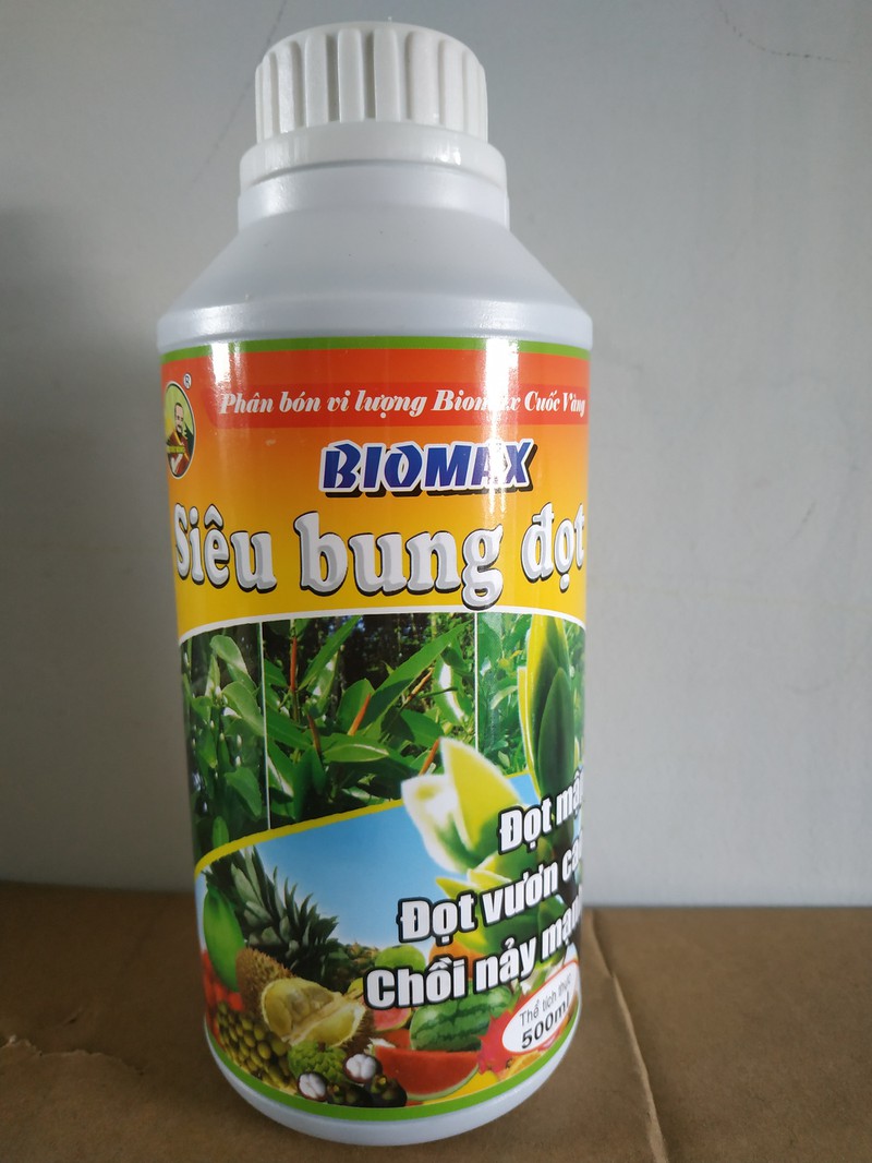 Phân bón vi lượng SIÊU BUNG ĐỌT biomax cho cây trồng - 500ml