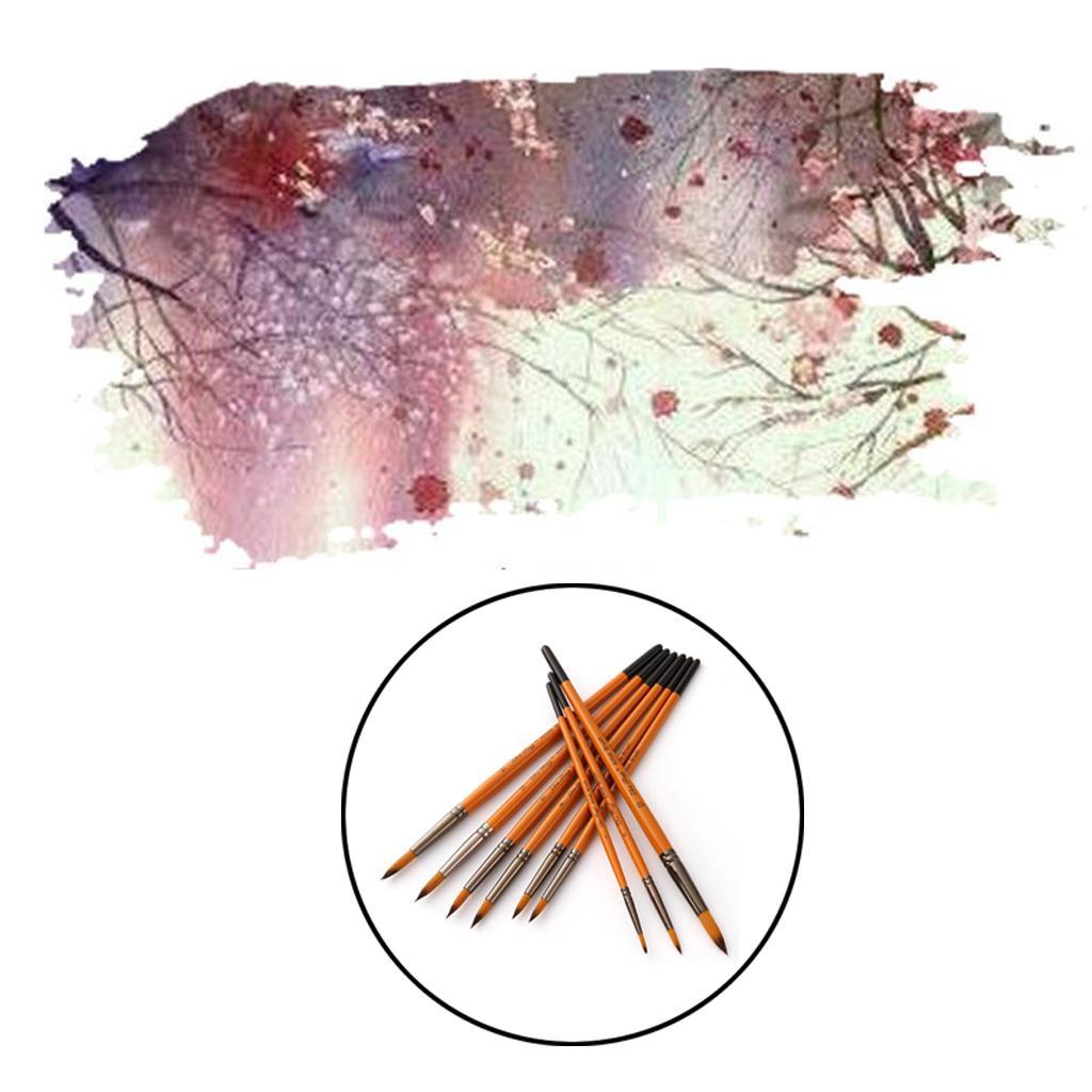 24pcs Artist Paint Brushes Set Art Painting Supplies Watercolor Oil Painting