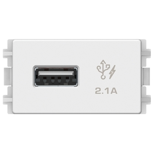 Ổ sạc USB 2.1A đơn Schneider Electric dòng ZENCELO A