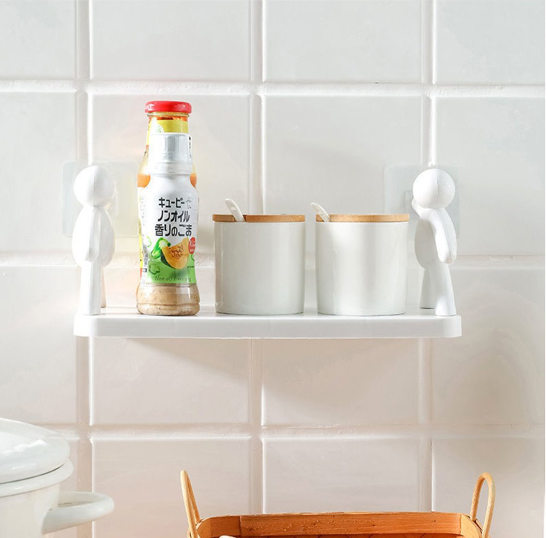 Kệ dán tường để đồ hình người Kệ dán tường để đồ nhà tắm nhà bếp đa năng hình người GD726-keNguoi độc đáo siêu dính tiện lợi