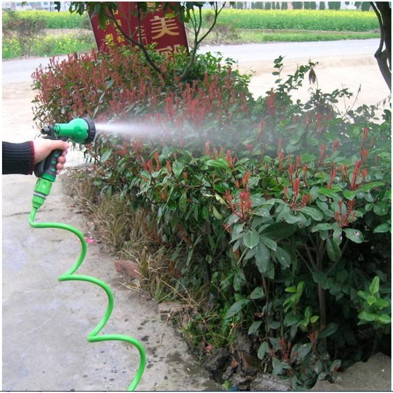 Bộ vòi xịt 7 chế độ kèm dây mềm lò xo dài max 15m