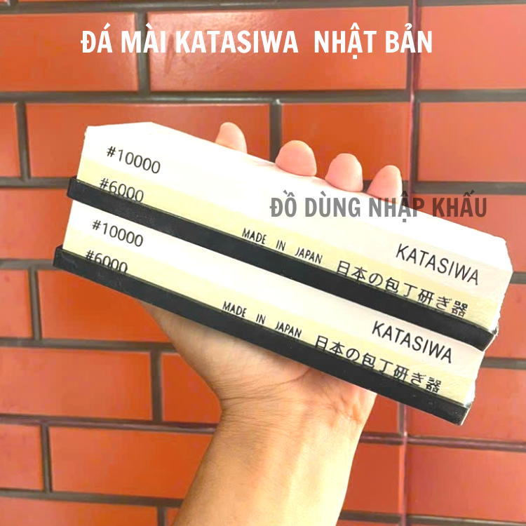 Đá mài dao 2 mặt siêu chắc hiệu KATASI nhập khẩu từ Nhật Bản độ mịn #1000-#6000