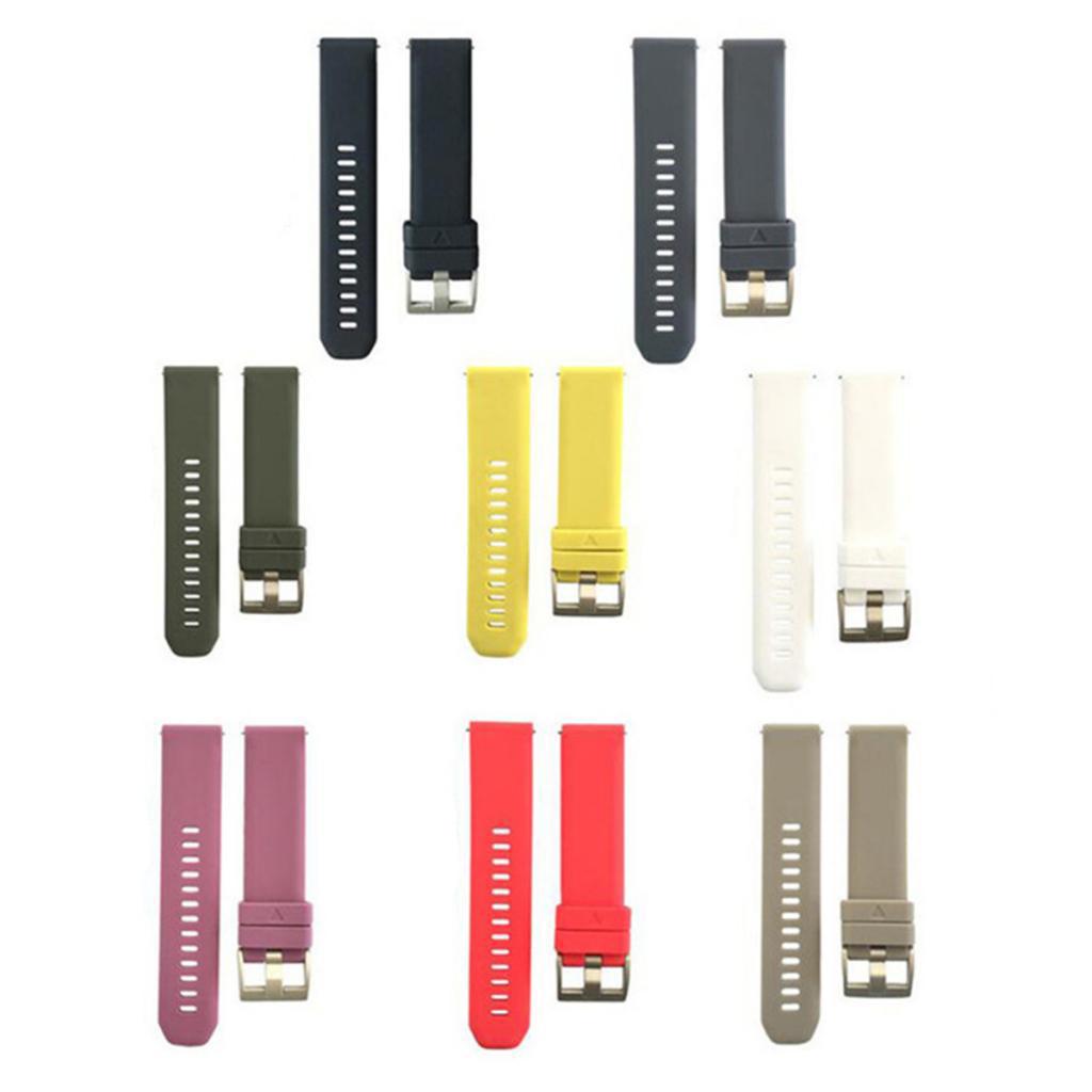 2 Pieces Replacement Silicone Sport Band Strap For Garmin Vivoactive 3 20mm