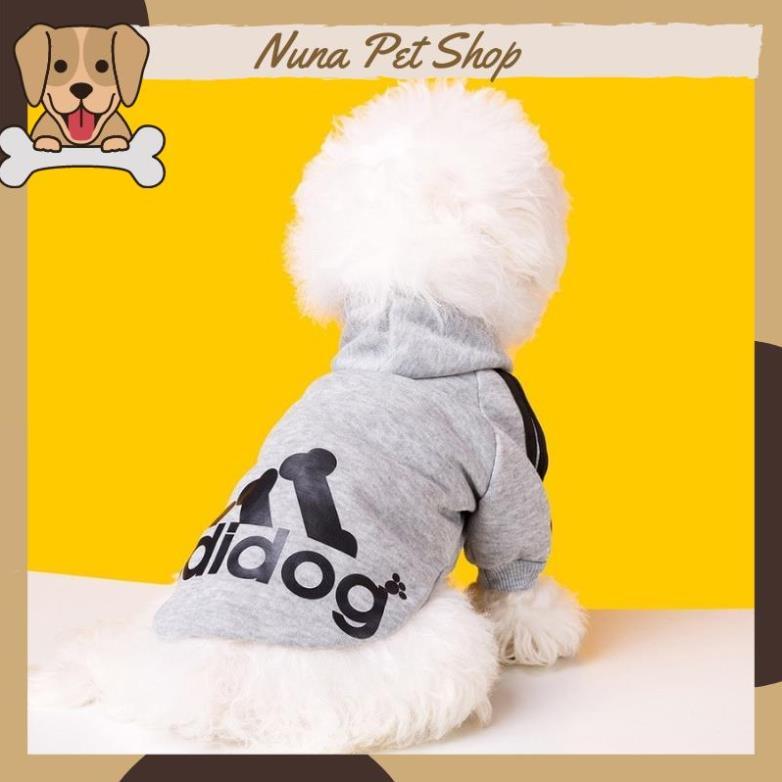 Áo nỉ Hoodie Adidog cho thú cưng, áo mùa đông cho chó mèo