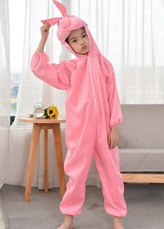 Bộ Đồ Hoá Trang Thỏ Hồng Dành Cho Người Lớn và Trẻ Em Dịp Tết Trung Thu - Thỏ Hồng
