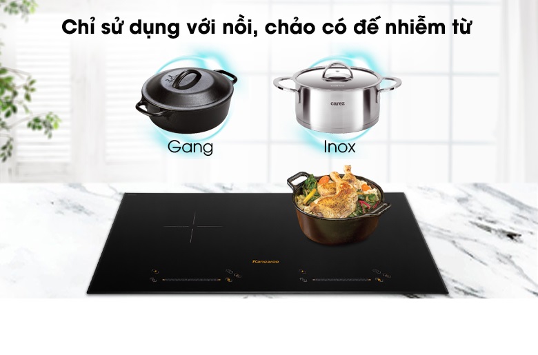 Bếp Từ Đôi Kangaroo KG856i - Nhập Khẩu Thái Lan