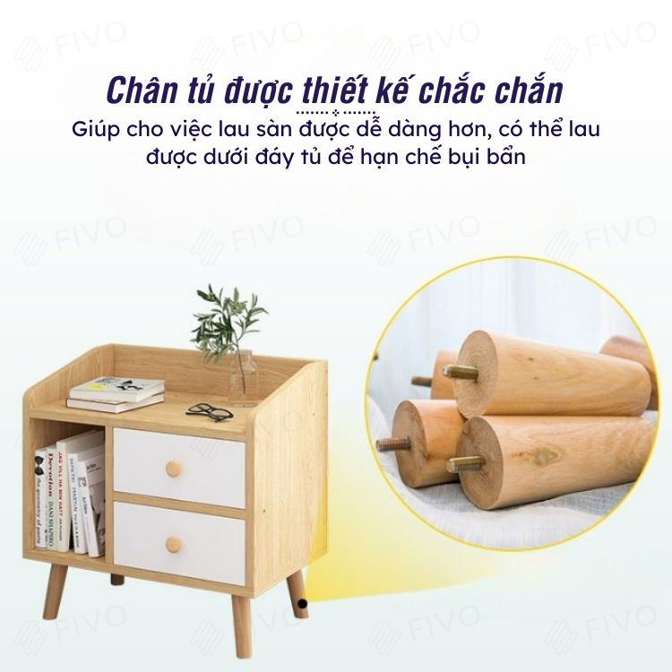 Tab Đầu Giường 4 Ngăn FIVO Mẫu FT40 Phong Cách Hiện Đại, Phù Hợp Cho Mọi Kiểu Nhà, Sản Phẩm Nội Thất Lắp Ráp Đơn Giản - Hàng chính hãng