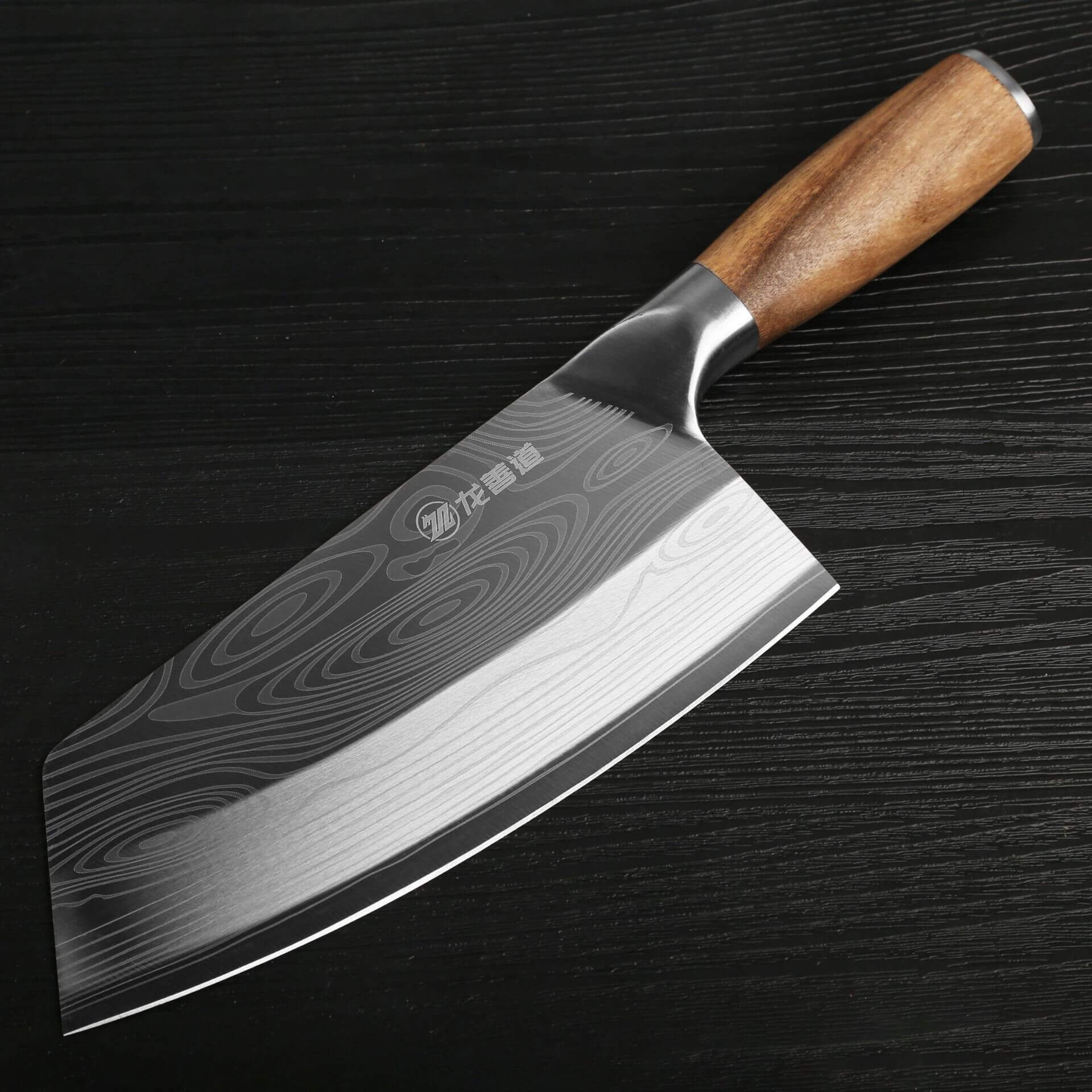 DAO BẾP SANTOKU DAO BẾP NHẬT THÉP DAMASCUS MÃ a2DT124