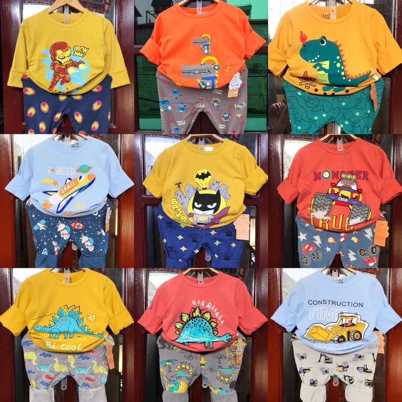 Bộ xuất hàn dài tay bé trai từ 16-23kg