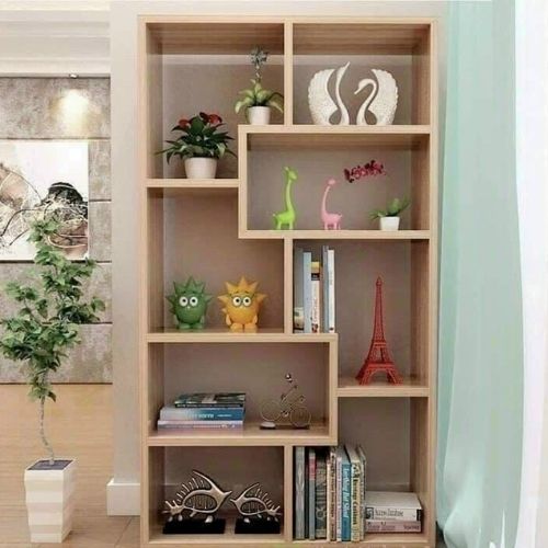 Kệ Sách Gỗ Đa Tầng Nhiều Ngăn Tiện Ích Kệ Sách Chữ U Thông Minh