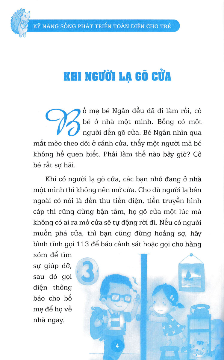 Kỹ Năng Sống Phát Triển Toàn Diện Cho Trẻ - Tự Bảo Vệ Mình (Sbooks)
