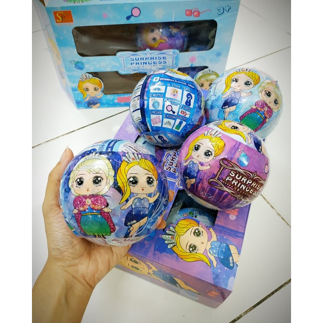 Đồ chơi trứng búp bê phiên bản đặc biệt Công chúa Frozen Elsa và Anna kèm phụ kiện (1 quả) màu ngẫu nhiên