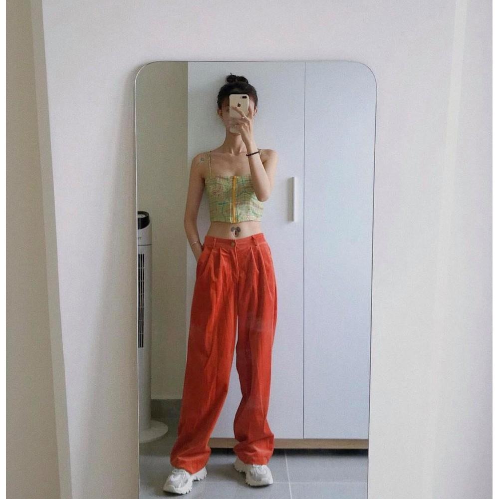 Quần Dài Nhung Cam TARTAN - Velvet Pant / Orange / Best Seller