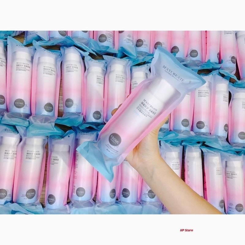 Chai MAYCREATE Xịt Chống Nắng, Trắng Da, Dưỡng Ẩm, Chất Xịn 150ml