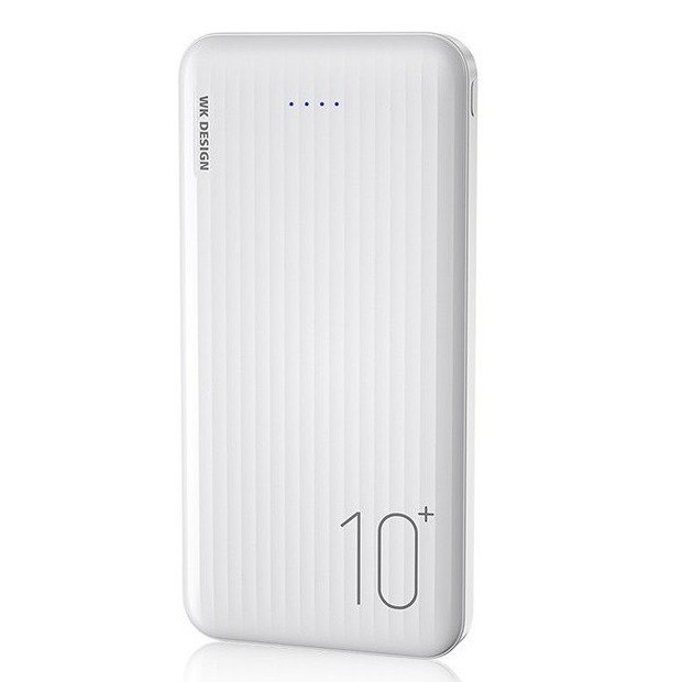 Sạc dự phòng WK Design 10000mAh, hỗ trợ sạc nhanh 2.1A với 2 cổng sạc tiện lợi