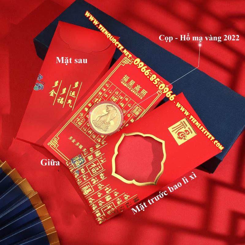 Bao Lì Xì Mạ Vàng Con Hổ - Cọp 2021