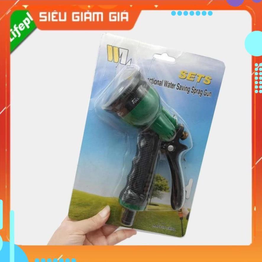 Vòi xịt nước tưới cây rửa xe 8 chế độ