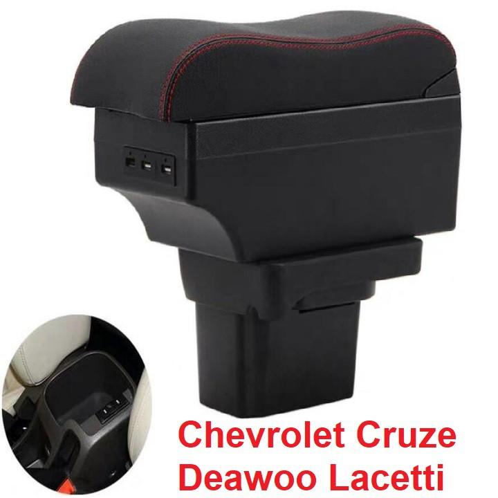 Hộp tỳ tay ô tô Chevrolet Cruze và Deawoo Lacetti tích hợp 6 cổng USB