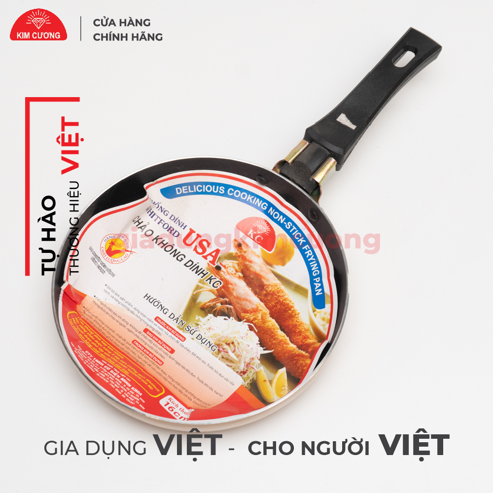 Chảo Chống Dính Ceramic Kim Cương - Size 16 đến 28 Cm - Hàng Chính Hãng