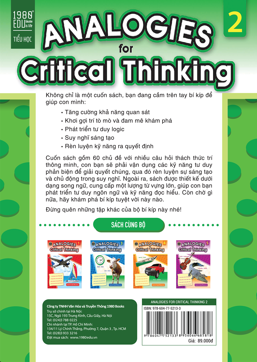 Analogies for Critical Thinking (Tập 2)