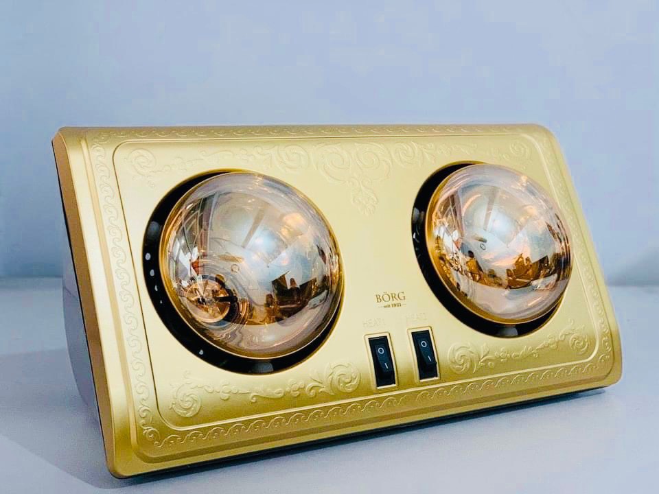Đèn sưởi nhà tắm Braun Borg BU-03 (3 bóng vàng) - Hàng chính hãng