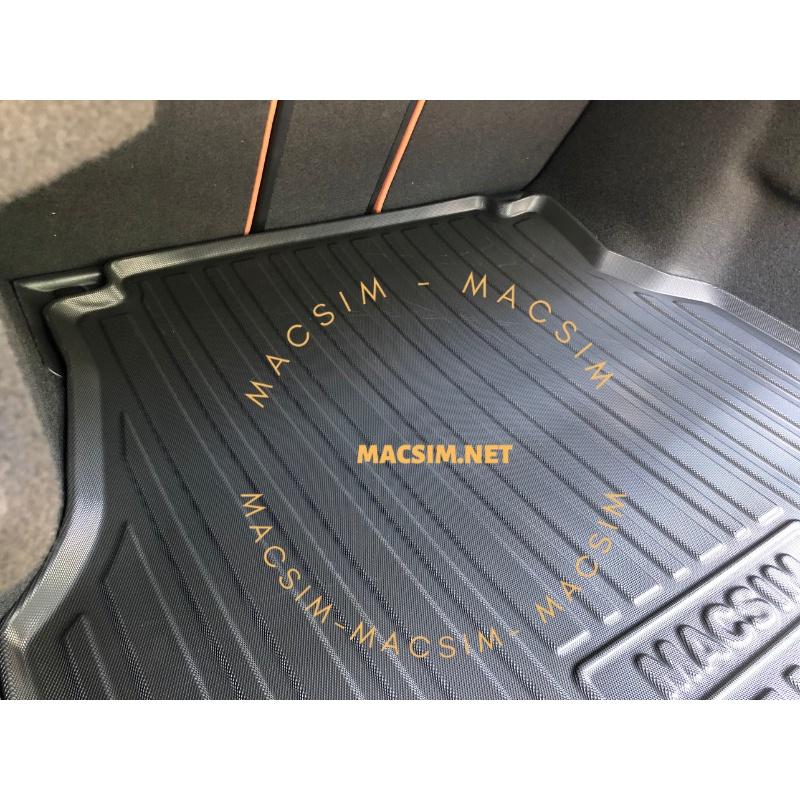 Thảm lót cốp Mercedes C-Class 2022+ nhãn hiệu Macsin chất liệu tpv cao cấp màu đen