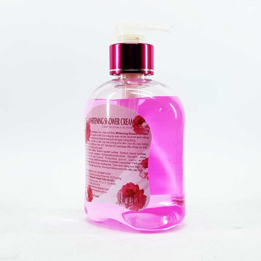 Sữa Tắm Dưỡng Da Whitening Shower Cream With Organic Cherry Blossom and Organic Oil Pearls 300ml