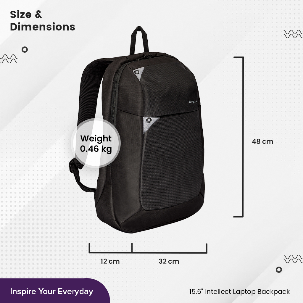 Balo laptop Targus 15.6&quot; TBB565 bộ sưu tập Intellect- Hàng Chính Hãng