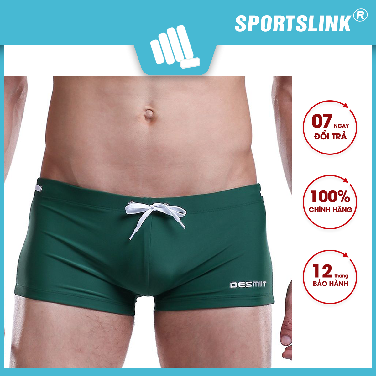 Quần bơi nam Boxer Desmiit S404 Sportslink
