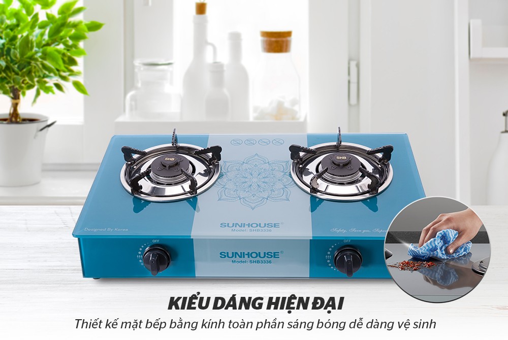 Bếp gas dương kính Sunhouse SHB3336 - Hàng Chính Hãng