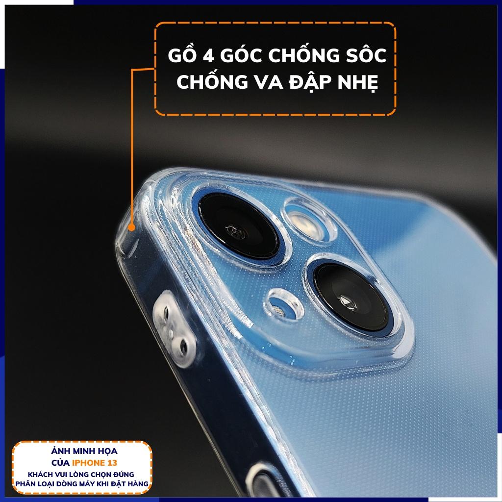 Ốp lưng ip xs max ip x xs silicon 6D dẻo trong suốt có gờ chống va đập bảo vệ camera phụ kiện huỳnh tân store