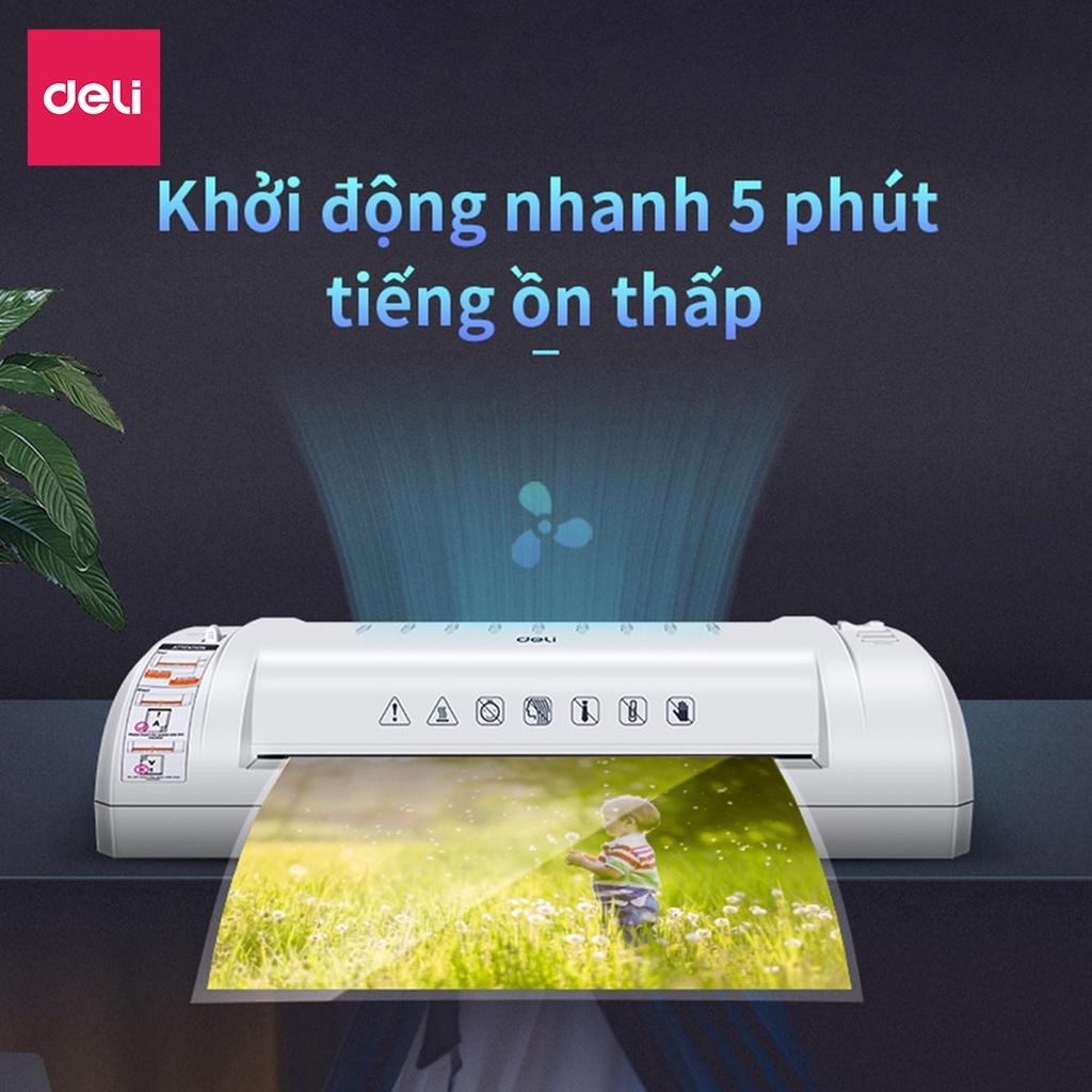 Máy Ép Plastic Deli hàng Chính Hãng Deli Chuyên Dụng - Khổ A4/A5/B5 - An Toàn Và Dễ Dàng Sử Dụng - Ép Màng Ảnh, Poster E3893-EU