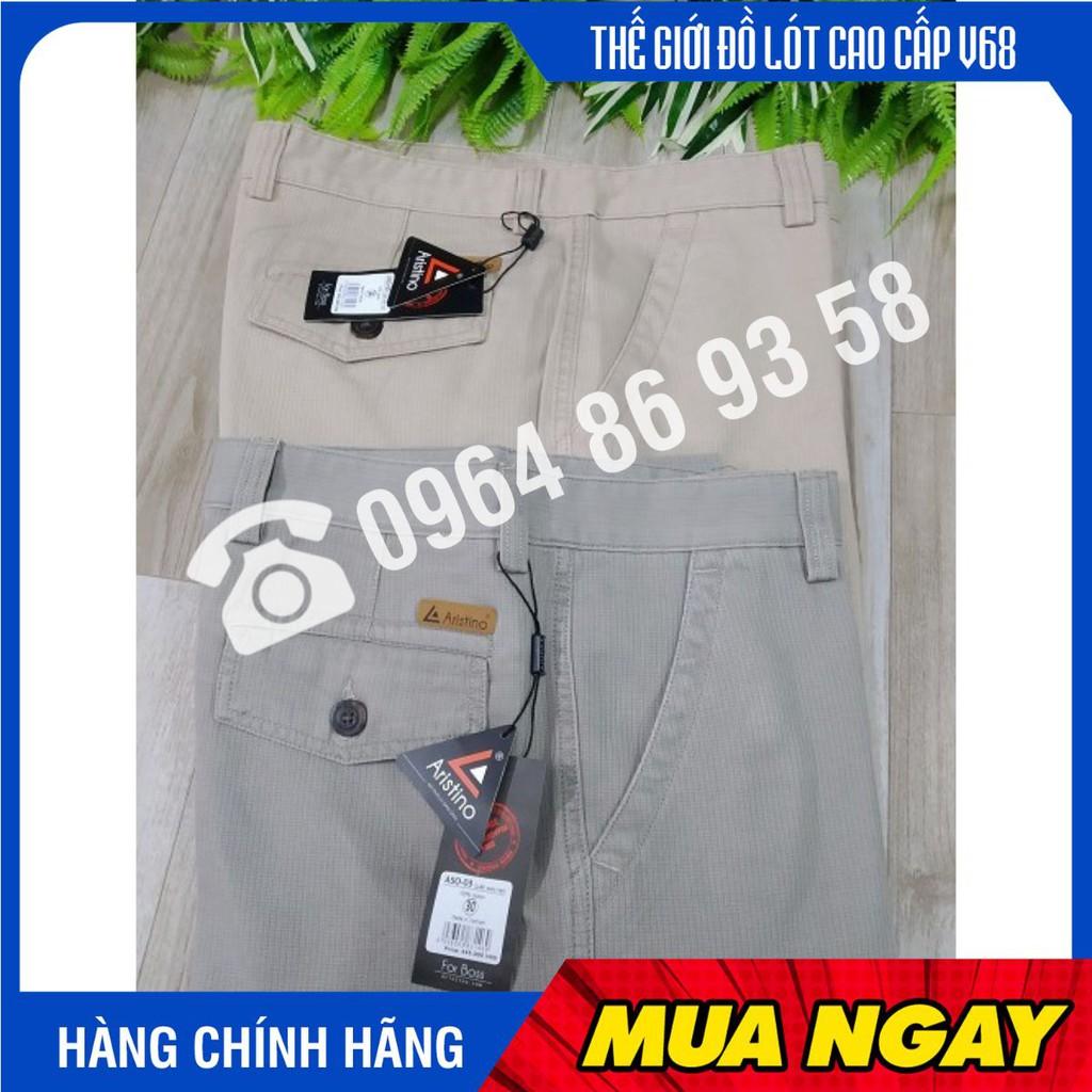 Quần short kaki nam Aristino ASO03 lịch lãm, trẻ trung