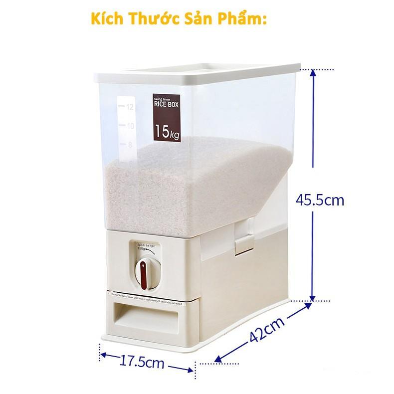 Thùng Đựng Gạo Thông Minh 15Kg