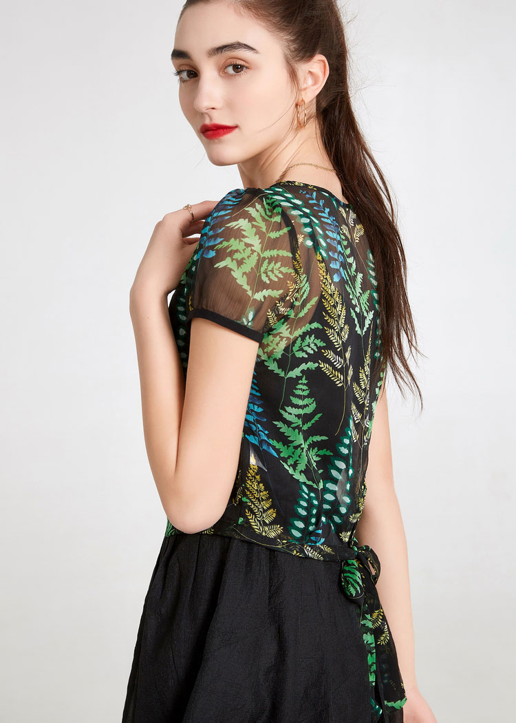 Đầm xòe voa hoa công sở áo rời ArcticHunter - thời trang thương hiệu chính hãng - U0039