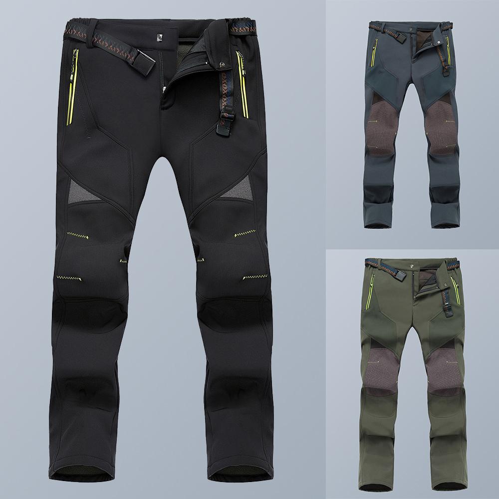 Quần dài leo núi cho nam có dây kéo với túi kéo không thấm nước dùng cắm trại ngoài trời