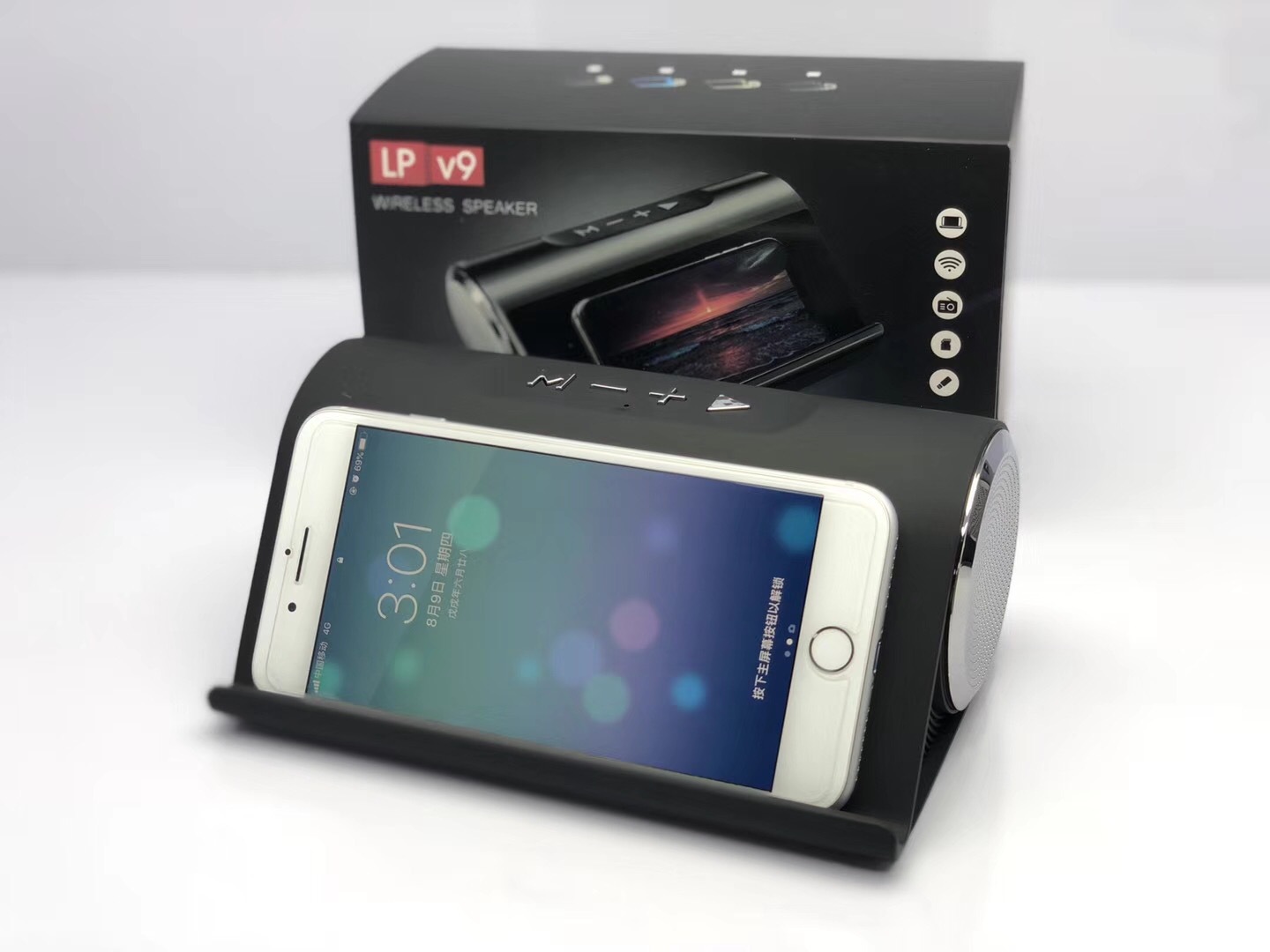 Loa bluetooth LP-V9 có giá đỡ