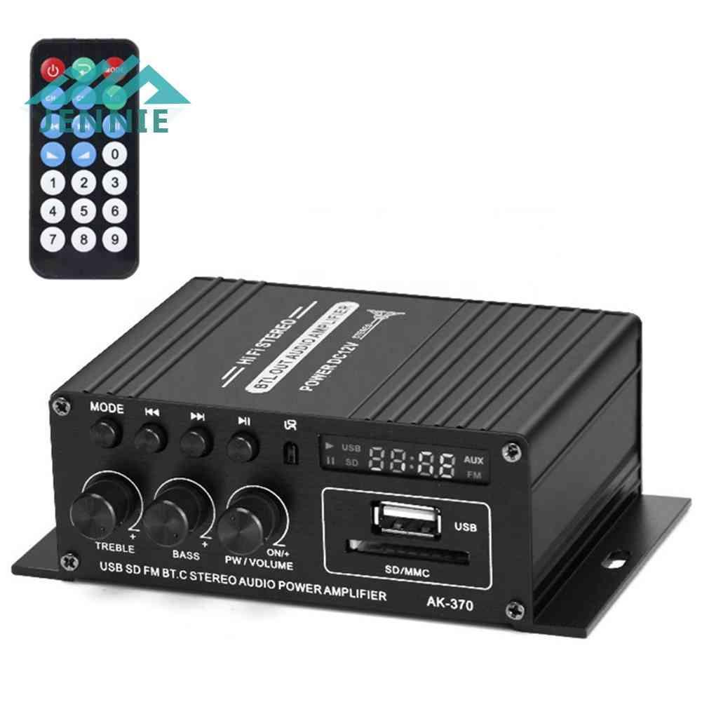 Bộ Khuếch Đại Âm Thanh Hifi AK370 20W + 20W 12V Cho Xe Hơi