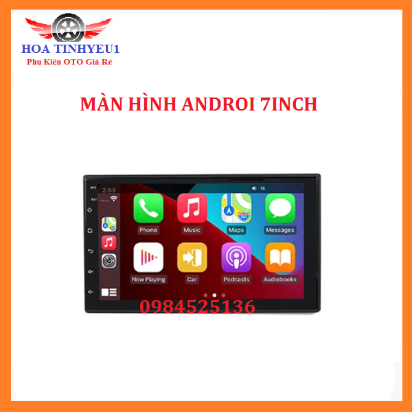 Màn DVD android 7in.Màn hình 2 Din androi có Wifi, cắm sim 4G, ram1G-rom32G.Đầu dvd oto 7inch xem GPS chỉ đường V-MAP S.1, ra lệnh giọng nói, xem youtobe, camera oto…DVD GẮN TAPLO xe hơi, phụ kiện oto