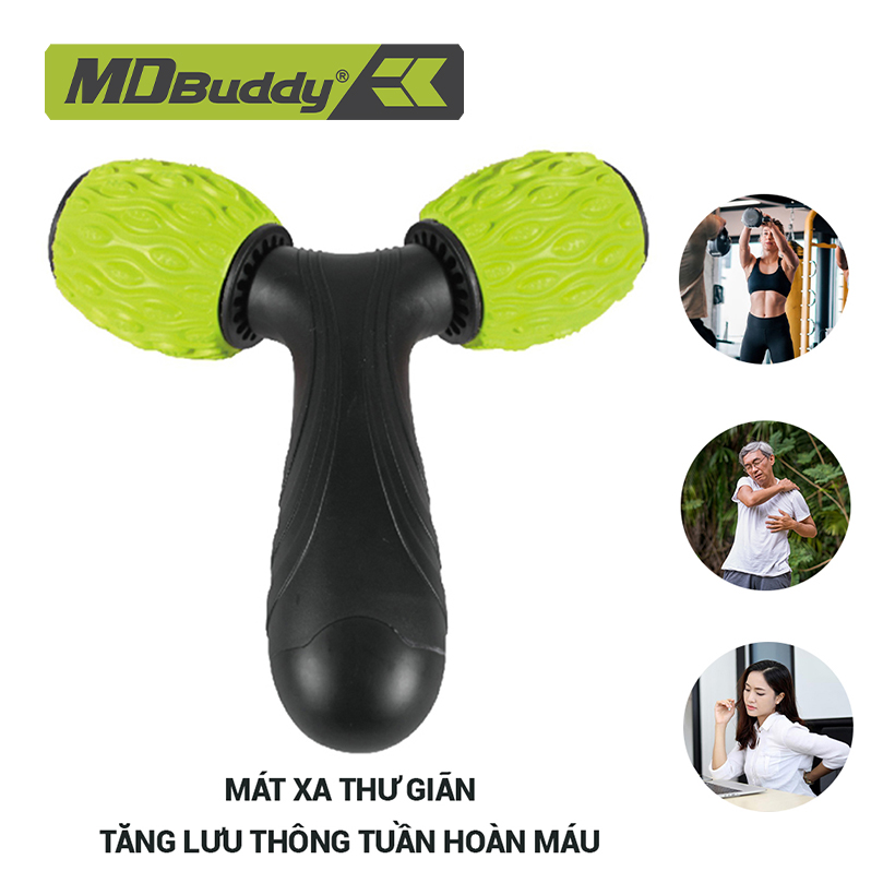 Dụng Cụ Mát Xa Thư Giãn Toàn Thân Chữ Y MDBudy MD12102 Chất Liệu Abs, Eva